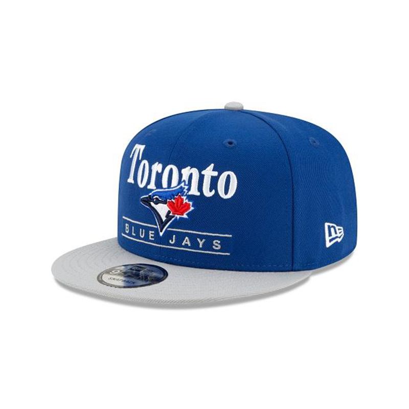 MLB Toronto Blue Jays Two Tone Retro 9Fifty Snapback (YQD9643) - Blue New Era Caps